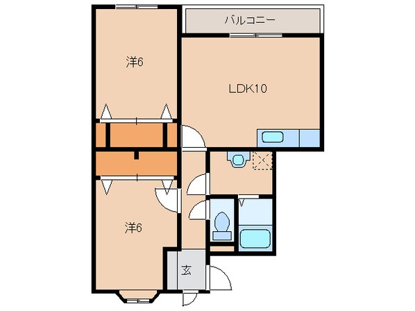 新発田駅 徒歩18分 2階の物件間取画像